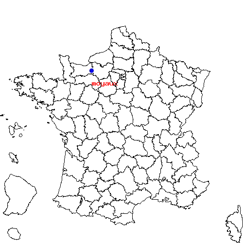 localisation sur le carte de moyaux 