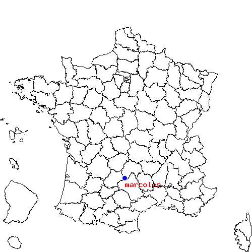 localisation sur le carte de marcoles 