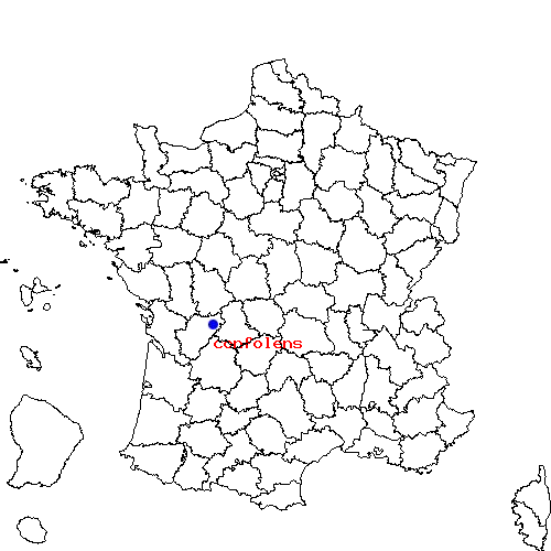 localisation sur le carte de confolens 