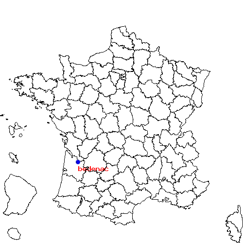 localisation sur le carte de bedenac 