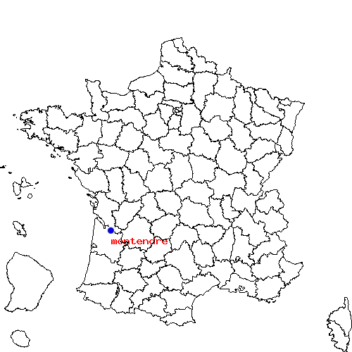 montendre sur la carte de France localisation sur le carte de montendre