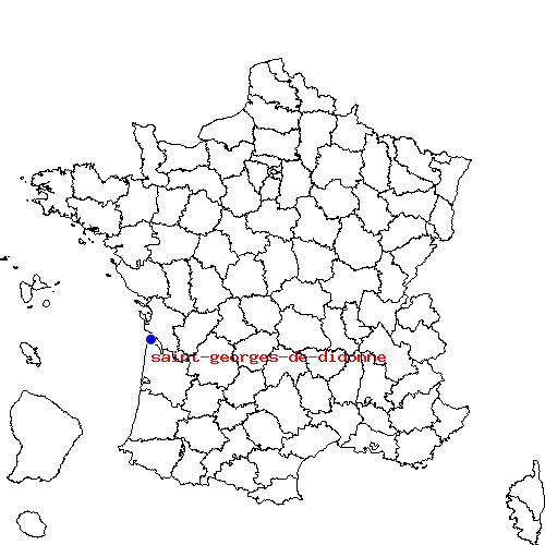 localisation sur le carte de saint-georges-de-didonne 