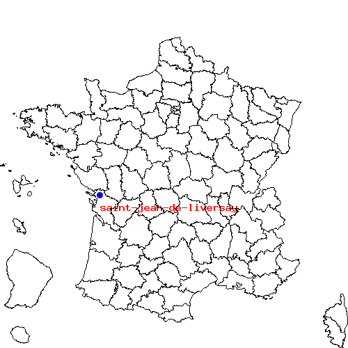 localisation sur le carte de saint-jean-de-liversay 