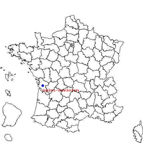 localisation sur le carte de saint-savinien 