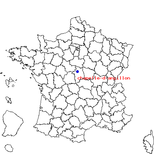 localisation sur le carte de chapelle-d-angillon 