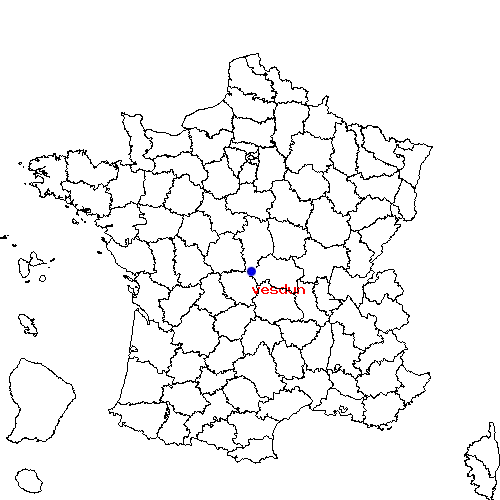 localisation sur le carte de vesdun 