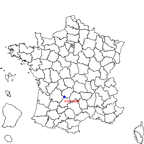 localisation sur le carte de cosnac 