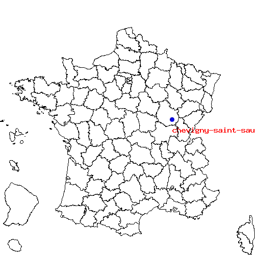 localisation sur le carte de chevigny-saint-sauveur 
