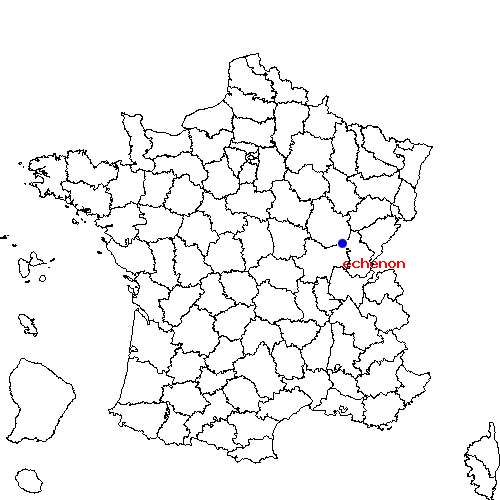 localisation sur le carte de echenon 