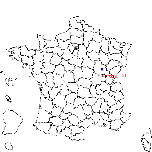 localisation sur le carte de epagny-21 