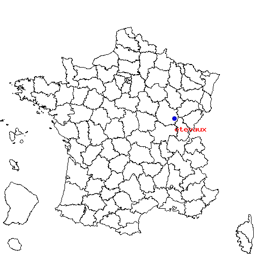 localisation sur le carte de etevaux 