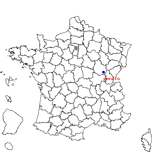 localisation sur le carte de genlis 