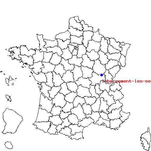 localisation sur le carte de labergement-les-seurre 