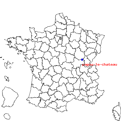 localisation sur le carte de pagny-le-chateau 