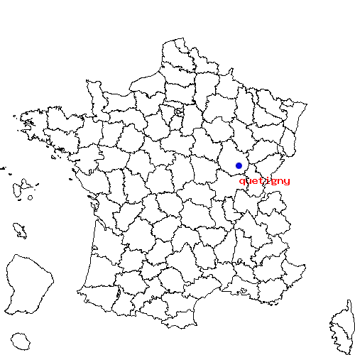 localisation sur le carte de quetigny 