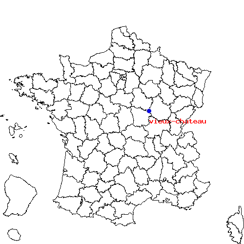localisation sur le carte de vieux-chateau 