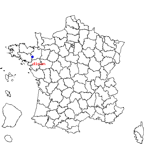 localisation sur le carte de dinan 