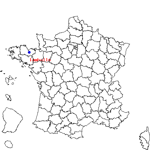 localisation sur le carte de lamballe 