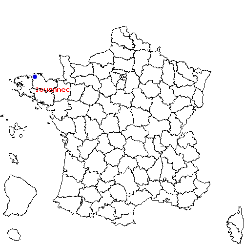 localisation sur le carte de louannec 