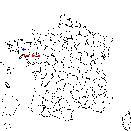 localisation sur le carte de loudeac 