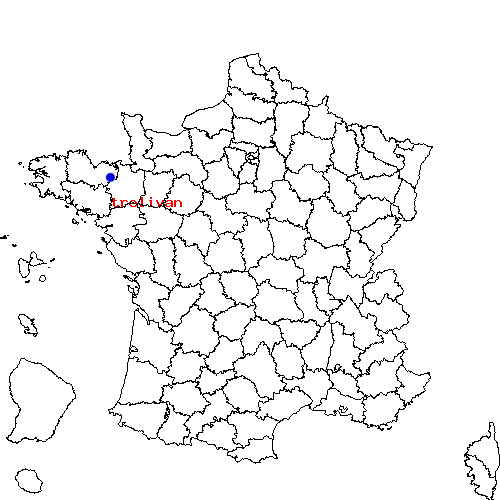 localisation sur le carte de trelivan 
