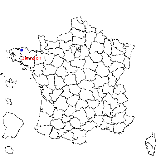 localisation sur le carte de lannion 