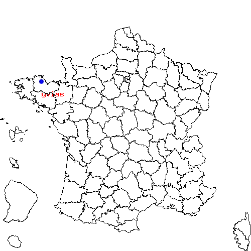 localisation sur le carte de yvias 