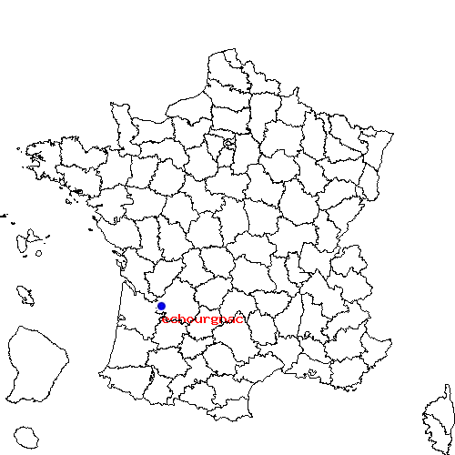 localisation sur le carte de echourgnac 