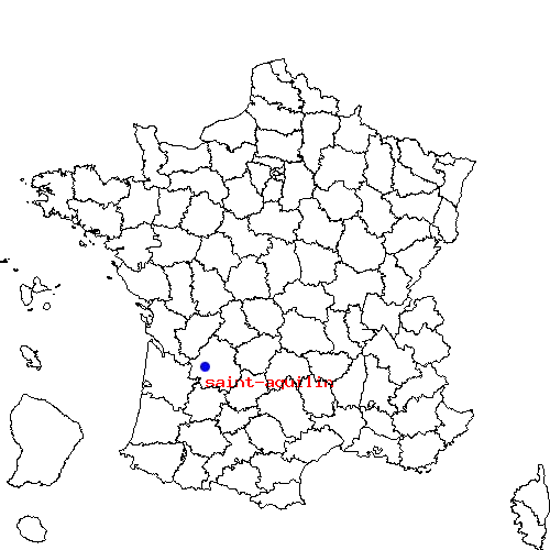 localisation sur le carte de saint-aquilin 