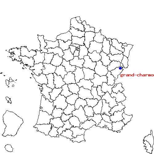 localisation sur le carte de grand-charmont 