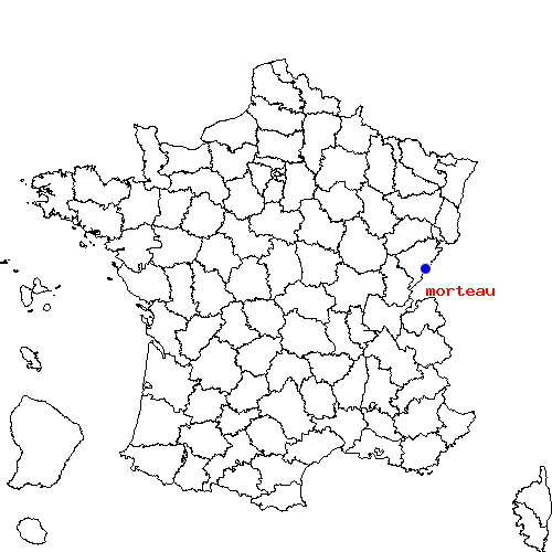 localisation sur le carte de morteau 