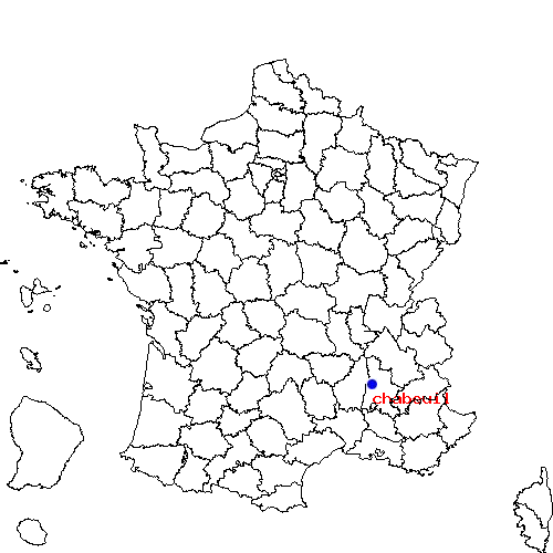 localisation sur le carte de chabeuil 