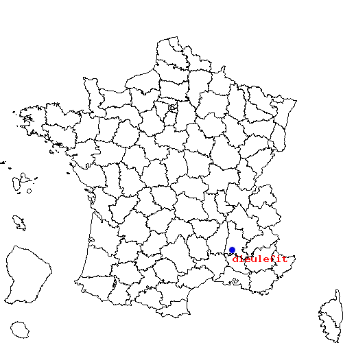 localisation sur le carte de dieulefit 