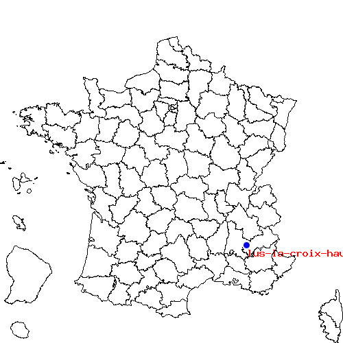 localisation sur le carte de lus-la-croix-haute 