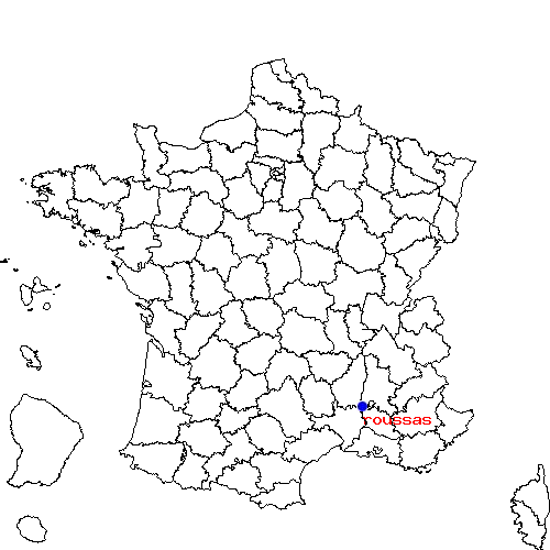 localisation sur le carte de roussas 