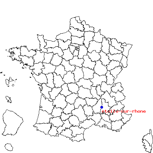 localisation sur le carte de etoile-sur-rhone 