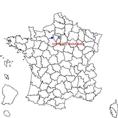 localisation sur le carte de couture-boussey 