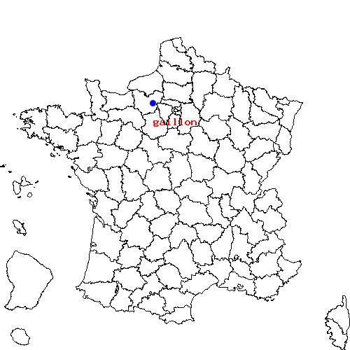 localisation sur le carte de gaillon 