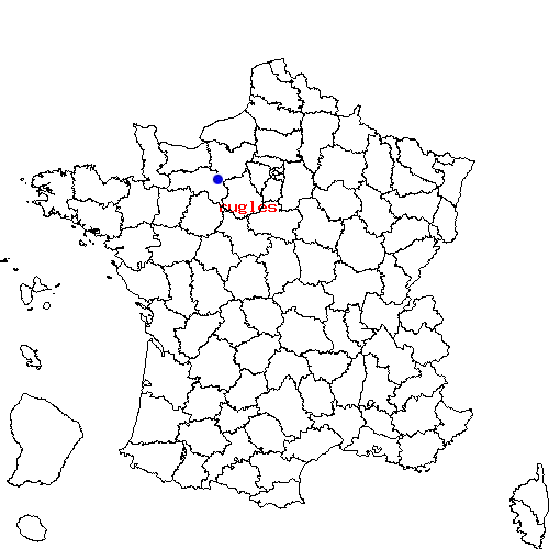 localisation sur le carte de rugles 