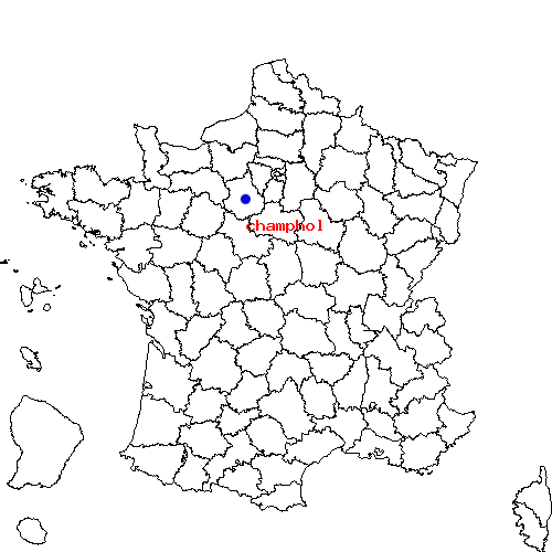 localisation sur le carte de champhol 