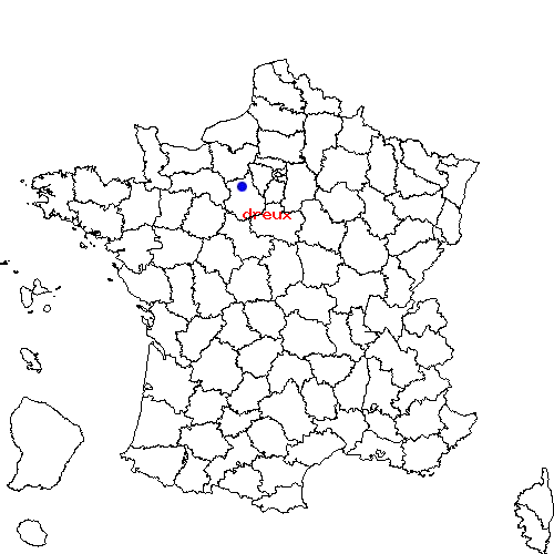 localisation sur le carte de dreux 