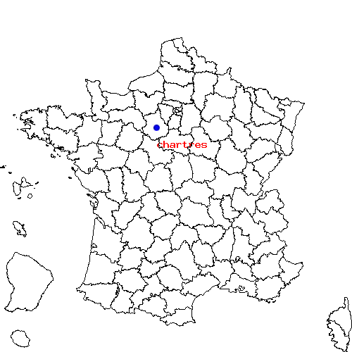 localisation sur le carte de chartres 