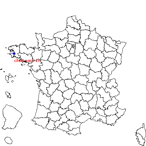 localisation sur le carte de chateaulin 