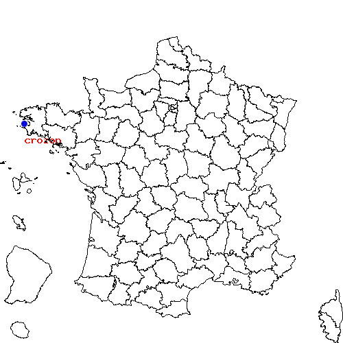localisation sur le carte de crozon 