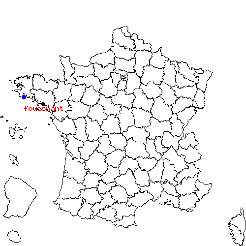 localisation sur le carte de fouesnant 