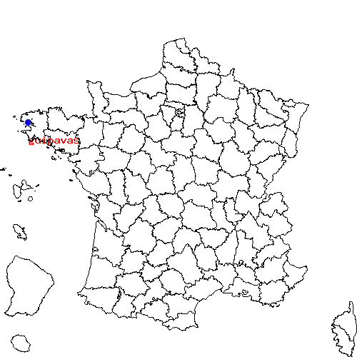 localisation sur le carte de guipavas 