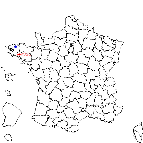 localisation sur le carte de henvic 