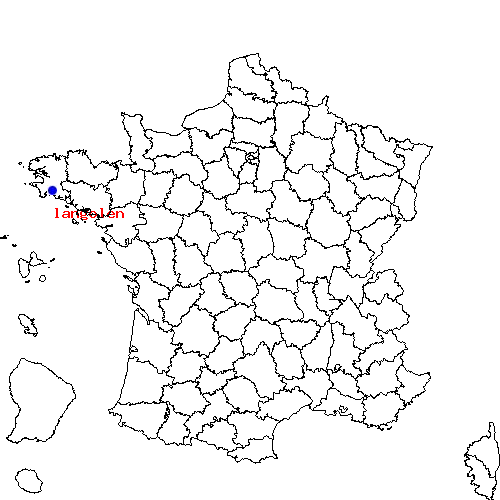 localisation sur le carte de langolen 