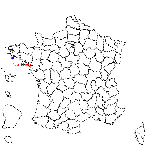 localisation sur le carte de loctudy 