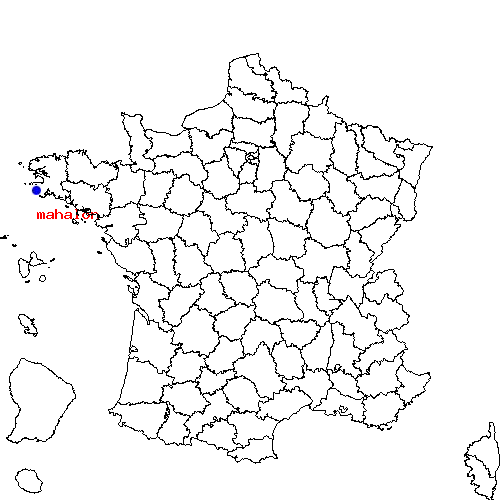 localisation sur le carte de mahalon 